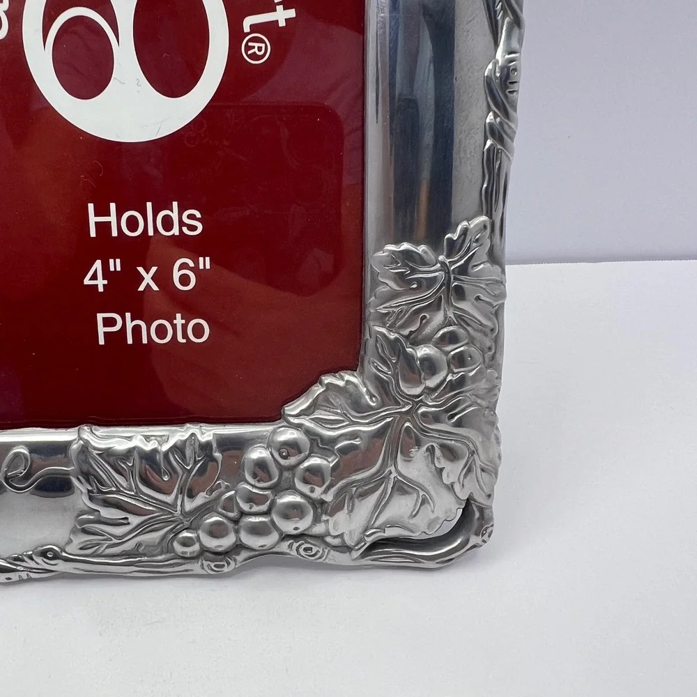 Arthur Court Grapevine Frame 4x6 Photo Vintage Embossed Classic Tuscan Gift NOS
